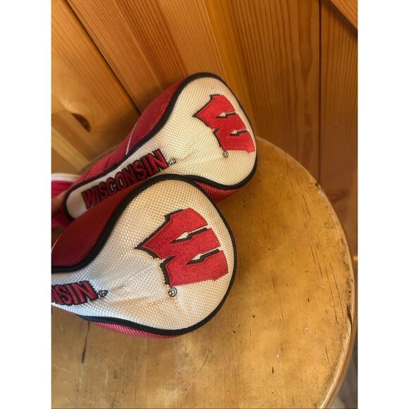 WISCONSIN BADGERS X & 3 Fairway Hybrid Driver Golf Head Covers (5572) - Picture 3 of 8